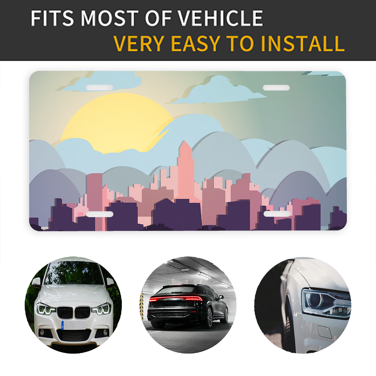 Custom Printed on Demand License Plate Blanks Automotive Exterior