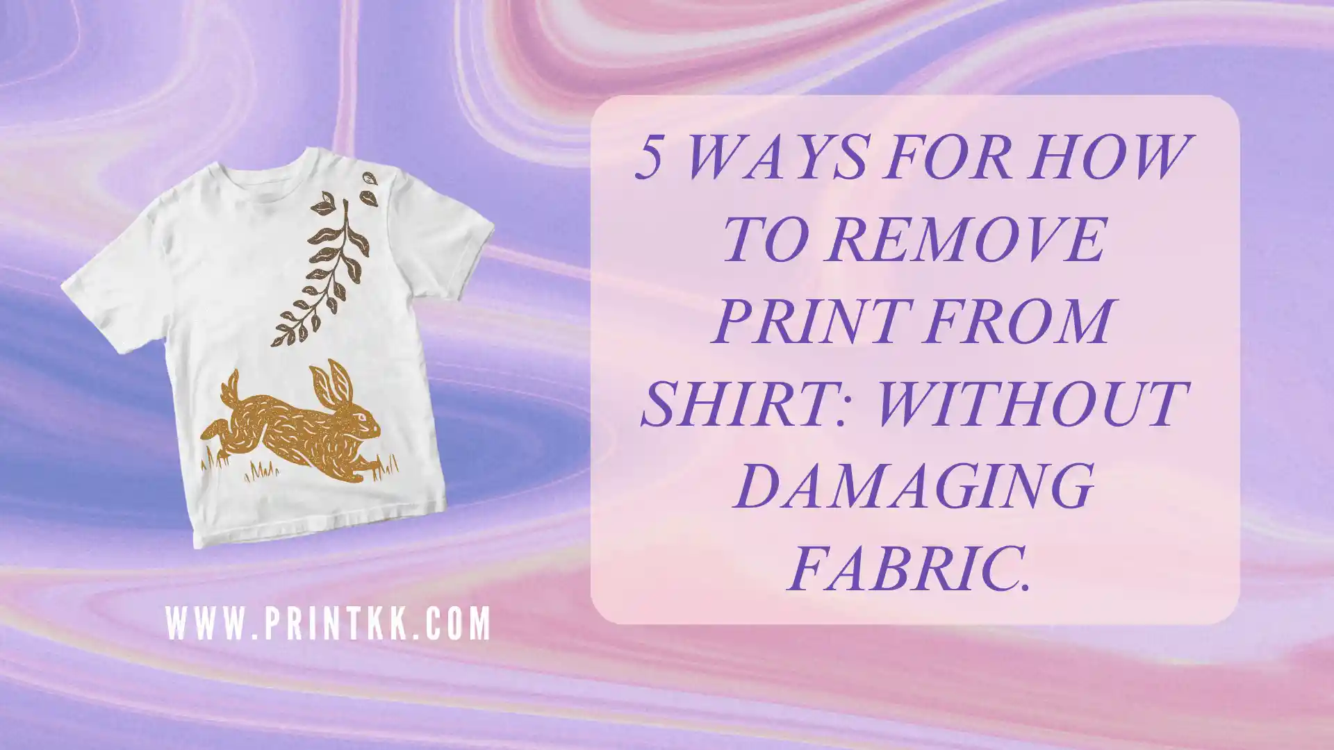 5 Ways for How to Remove Print from Shirt: Without Damaging Fabric