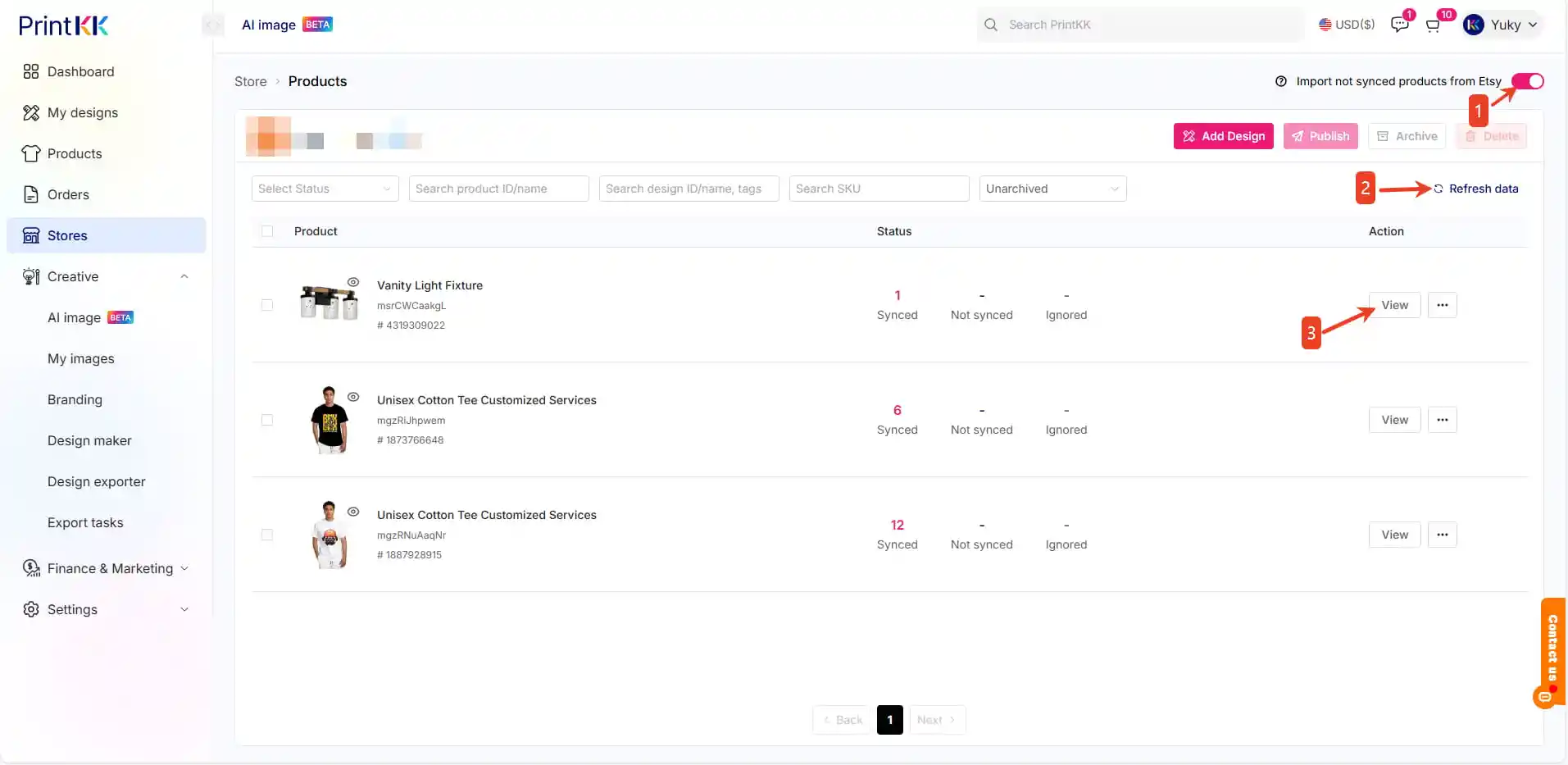 How can I migrate an existing product to PrintKK?