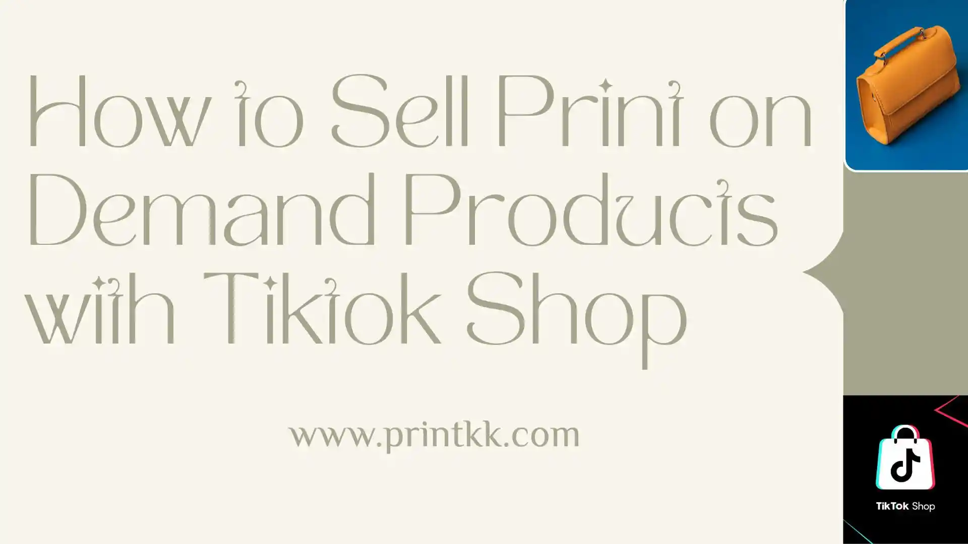 How to Sell Print on Demand Products with TikTok Shop in 2025?