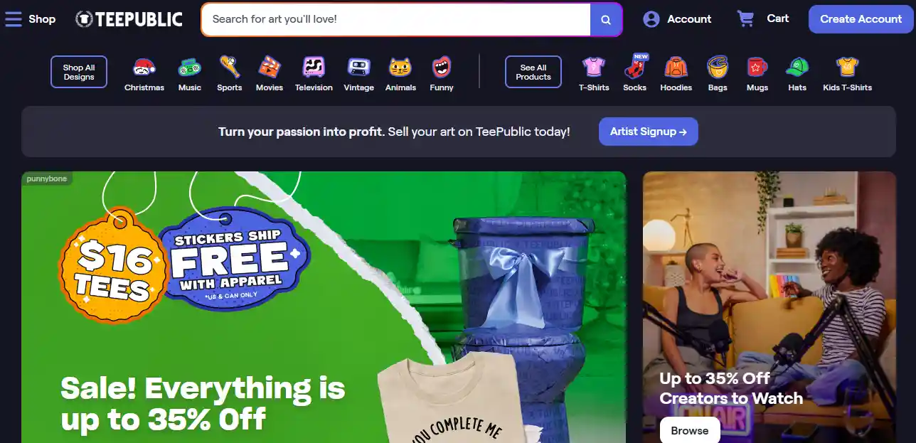 TeePublic vs Redbubble: Which Is Better for Your POD Business?