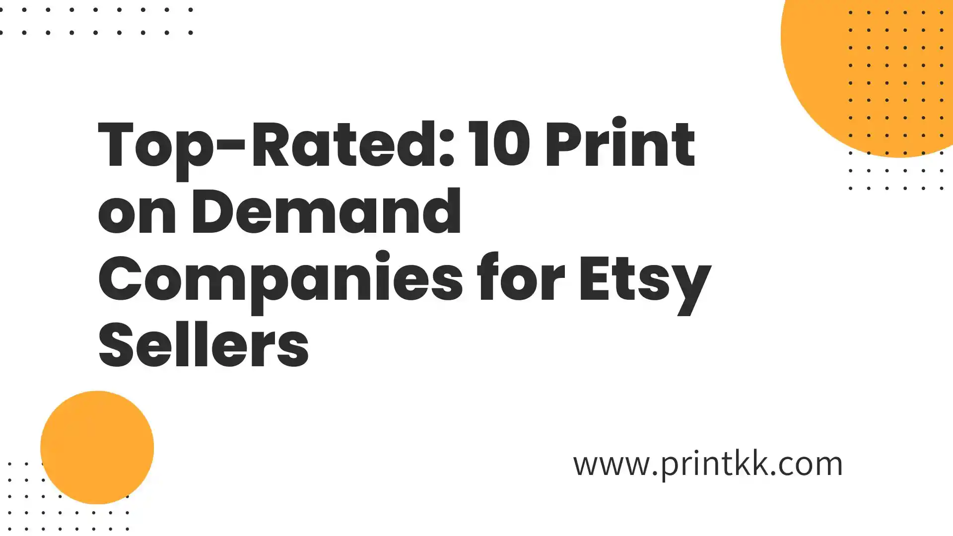 10 Print on Demand Entreprises pour les vendeurs Etsy en 2025