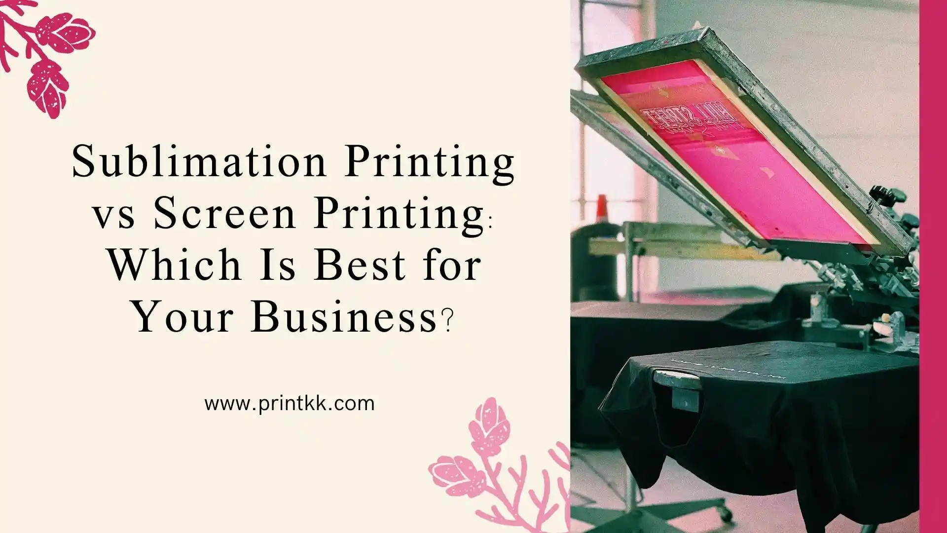 Impression par sublimation vs impression sérigraphique : Quelle est la meilleure option pour votre entreprise ?