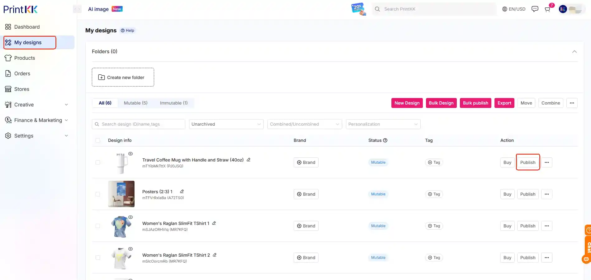 Etsy - How to publish my products to store？