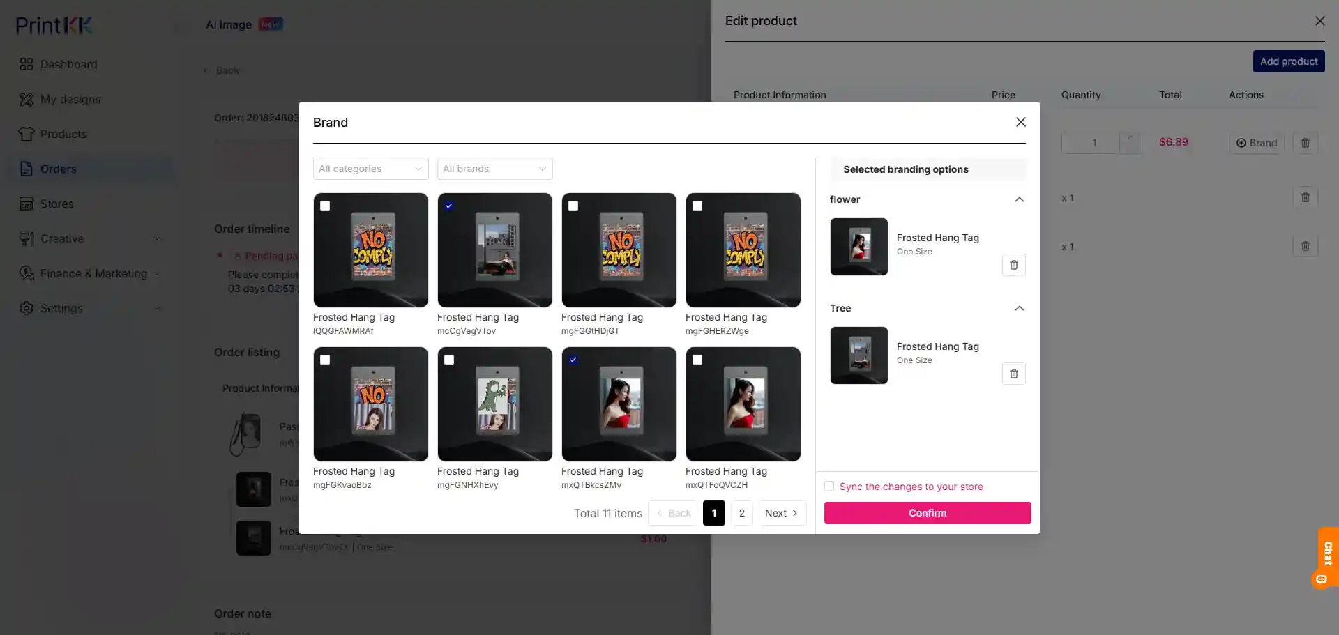 How to Modify or Remove Branded Products for Published Items