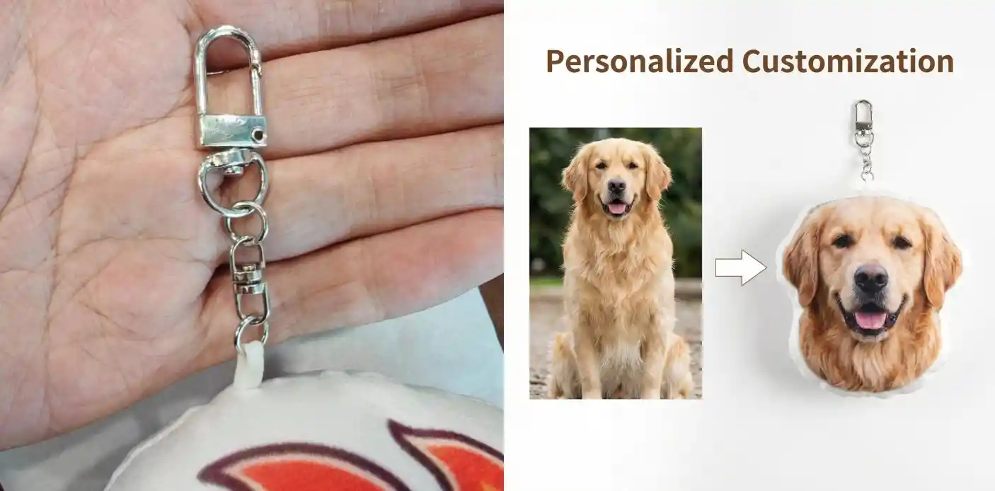 Create Custom Shaped Plush Keychain Mockups with AI