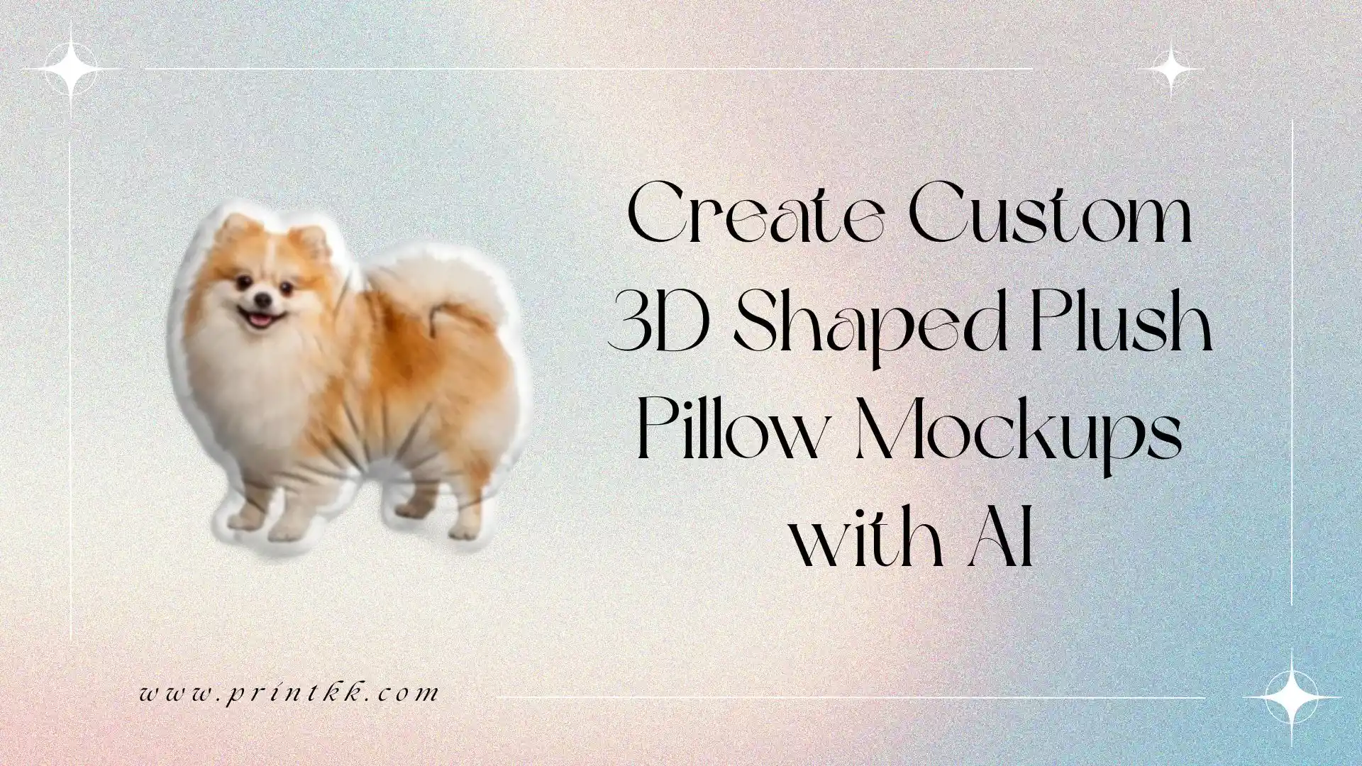 Create Custom 3D Shaped Plush Pillow Mockups with AI