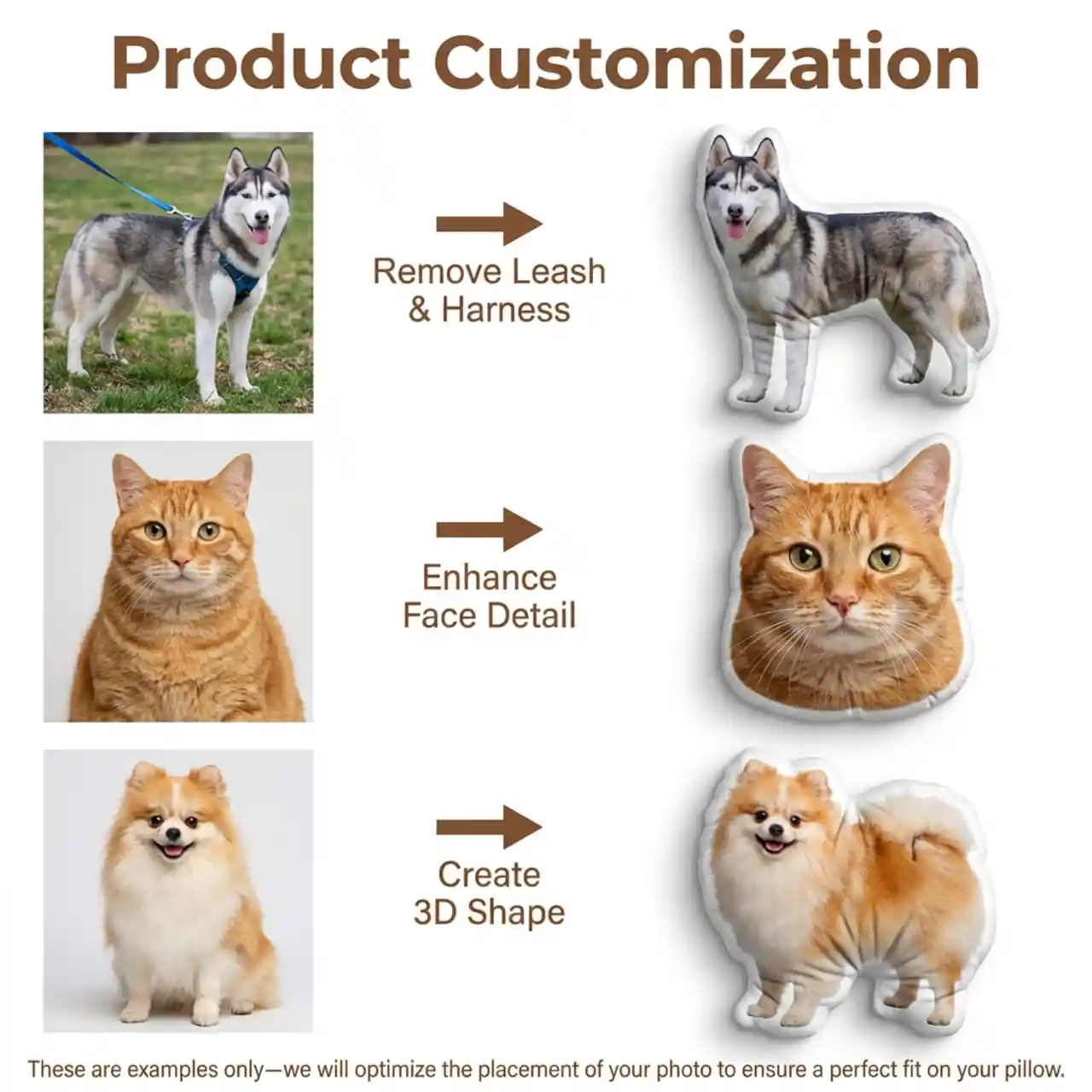 Create Custom 3D Shaped Plush Pillow Mockups with AI