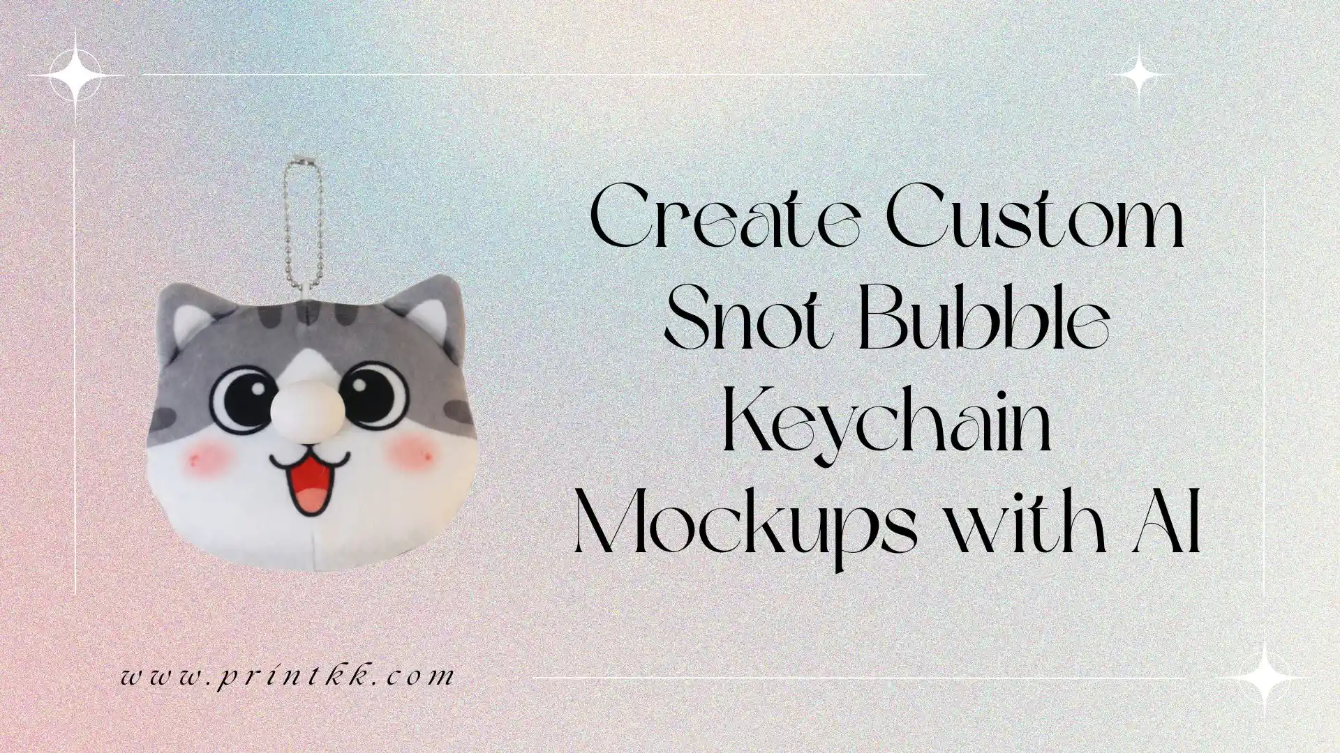 Create Custom Snot Bubble Keychain Mockups with AI