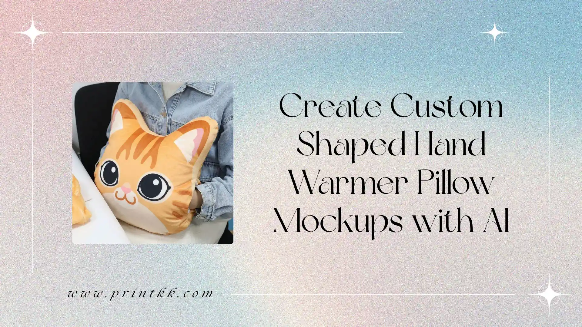 Create Custom Shaped Hand Warmer Pillow Mockups with AI