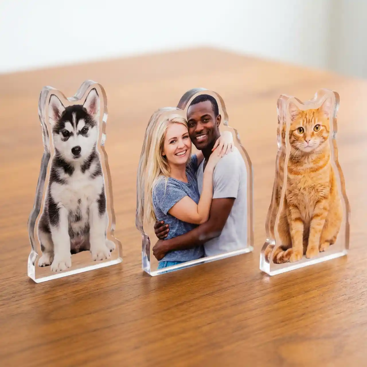Create Custom Thick Acrylic Standee No Base Mockups with AI