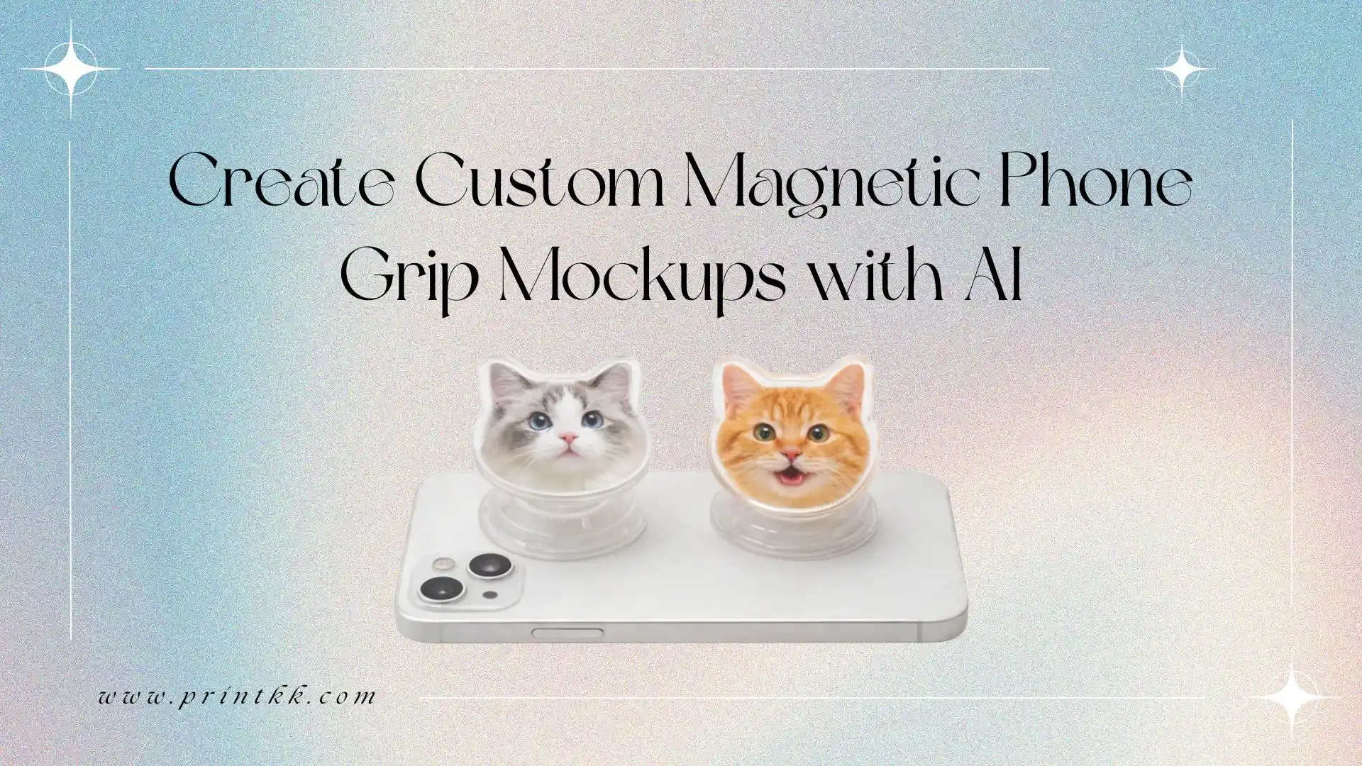 Create Custom Magnetic Phone Grip Mockups with AI