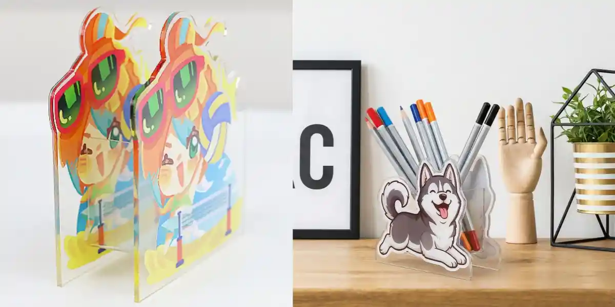 Create Custom Acrylic Pen Holder Mockups with AI