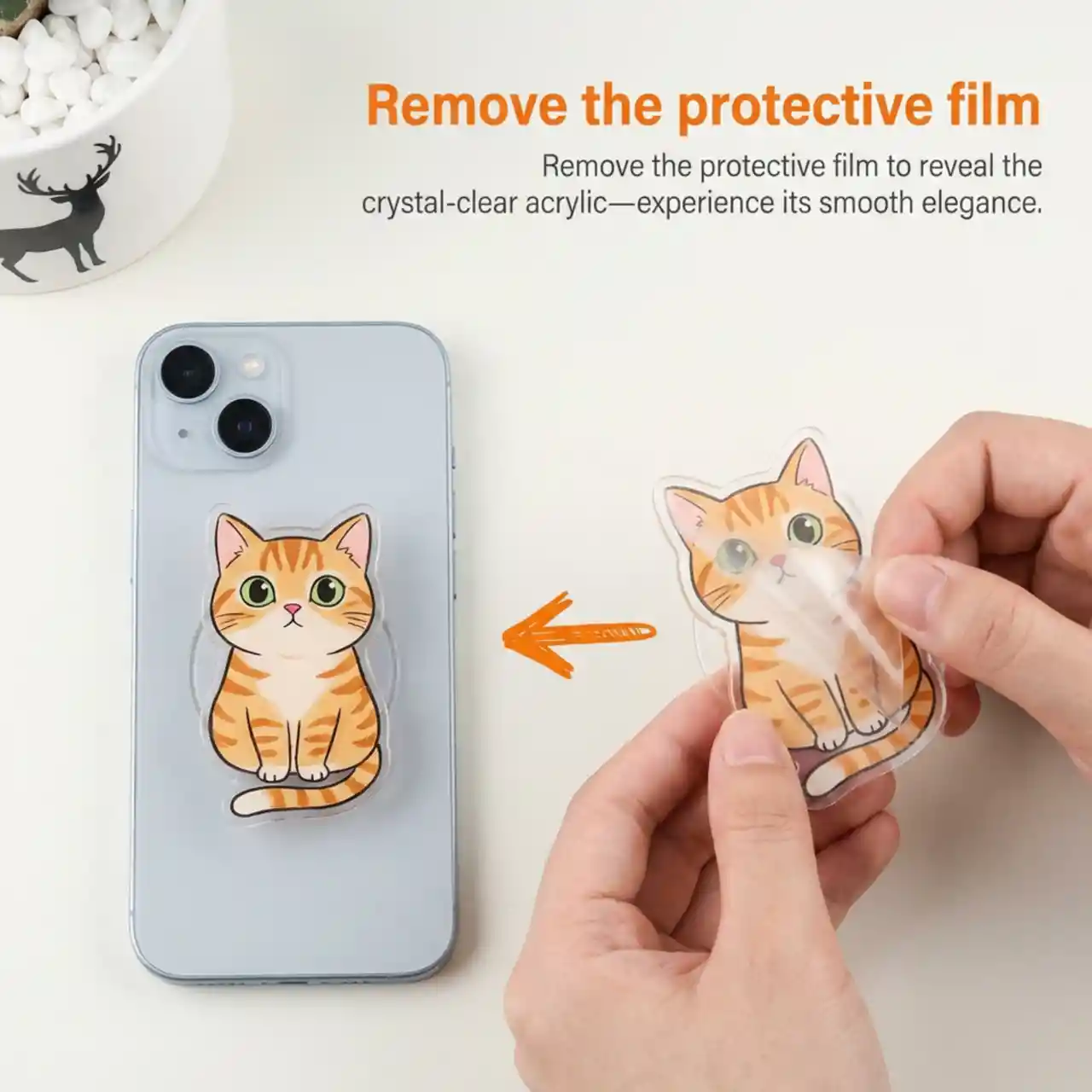 Create Custom Magnetic Phone Grip Mockups with AI