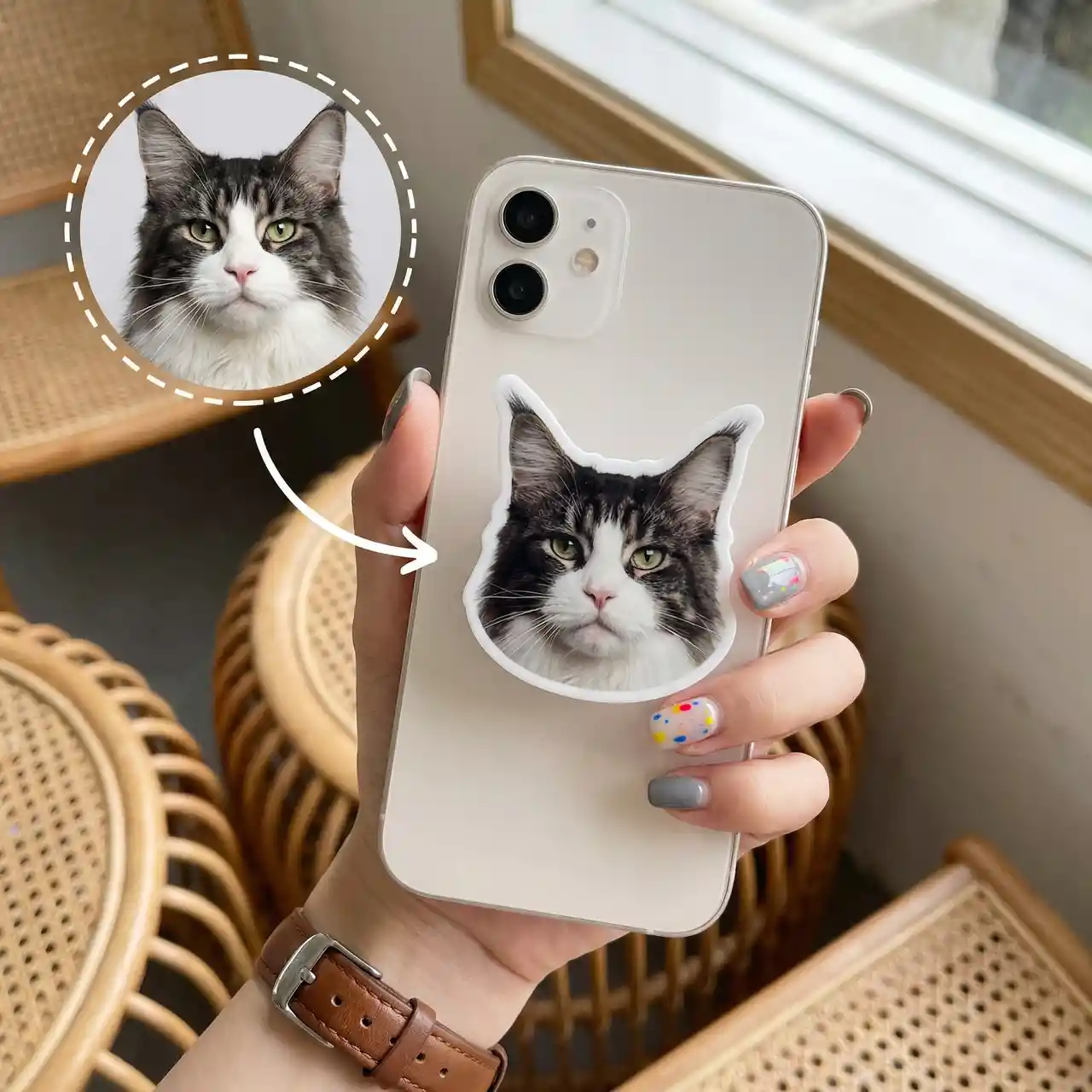 Create Custom Magnetic Phone Grip Mockups with AI