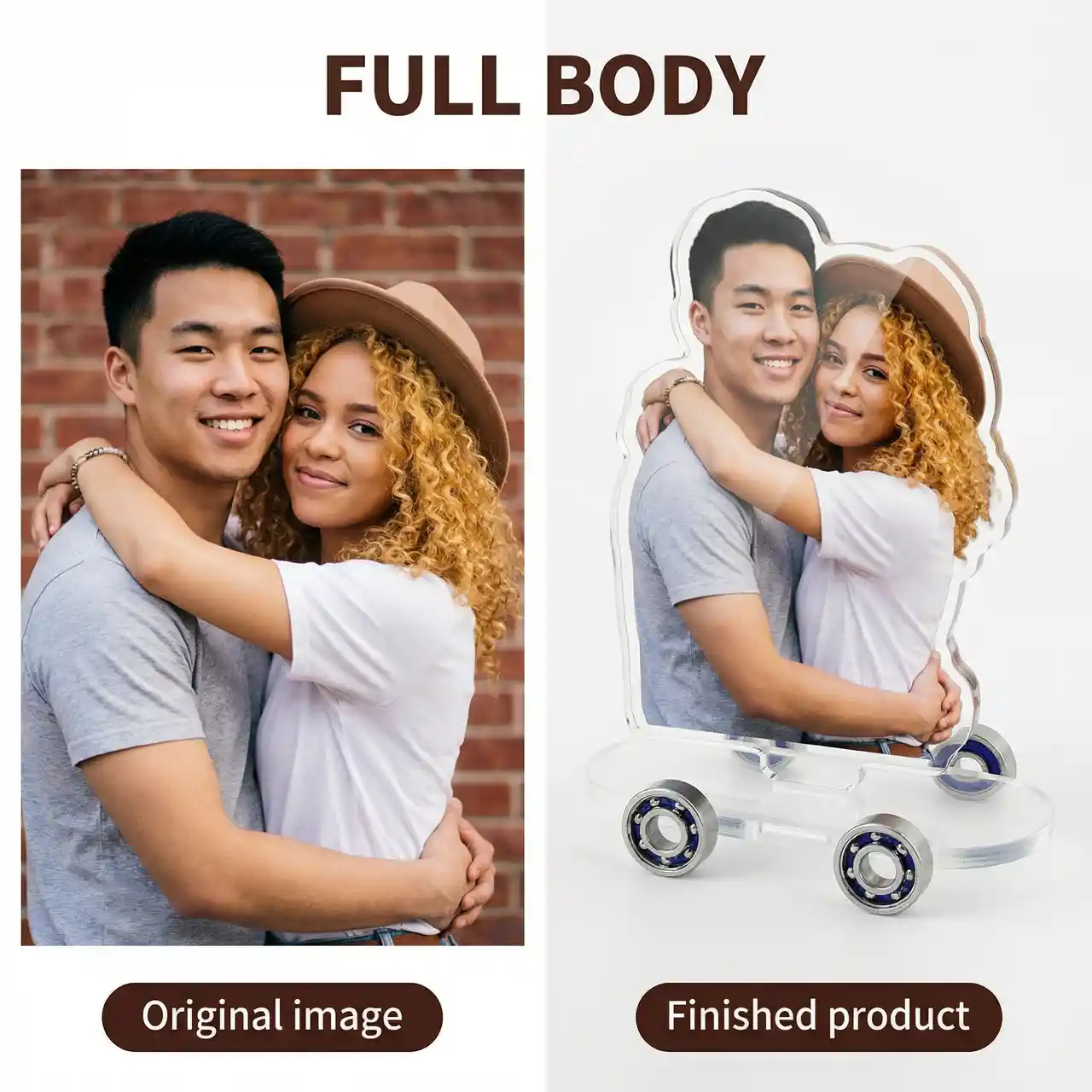 Create Custom Acrylic Skateboard Standee Mockups with AI