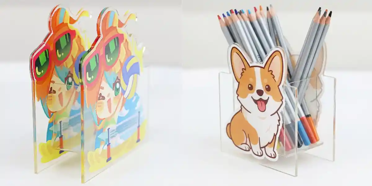 Create Custom Acrylic Pen Holder Mockups with AI