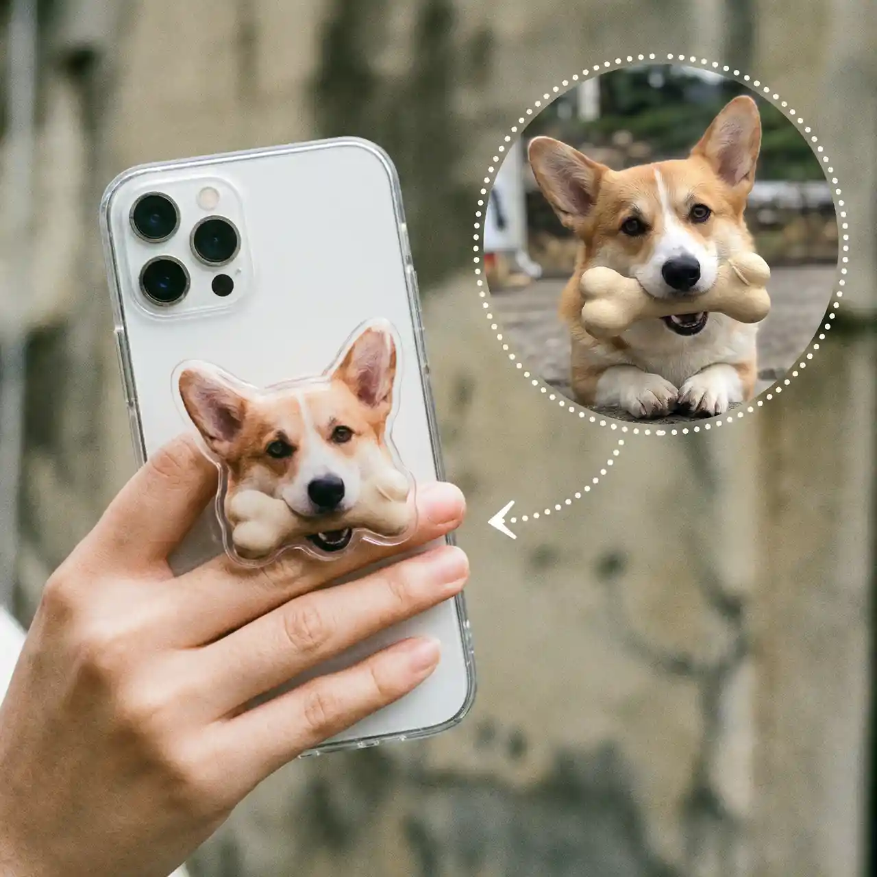 Create Custom Magnetic Phone Grip Mockups with AI