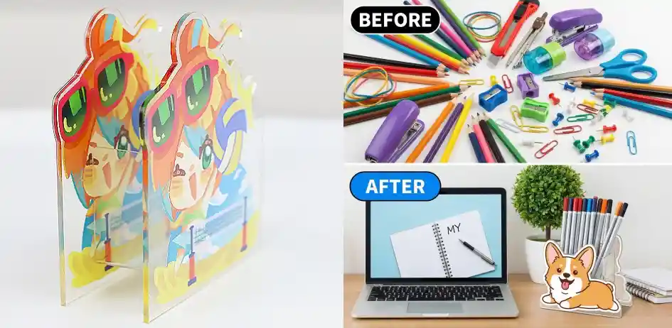 Create Custom Acrylic Pen Holder Mockups with AI