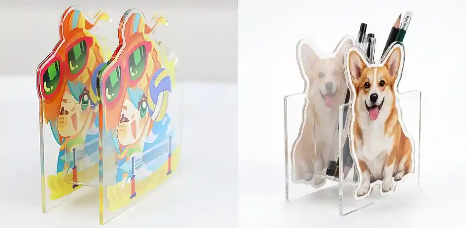 Create Custom Acrylic Pen Holder Mockups with AI