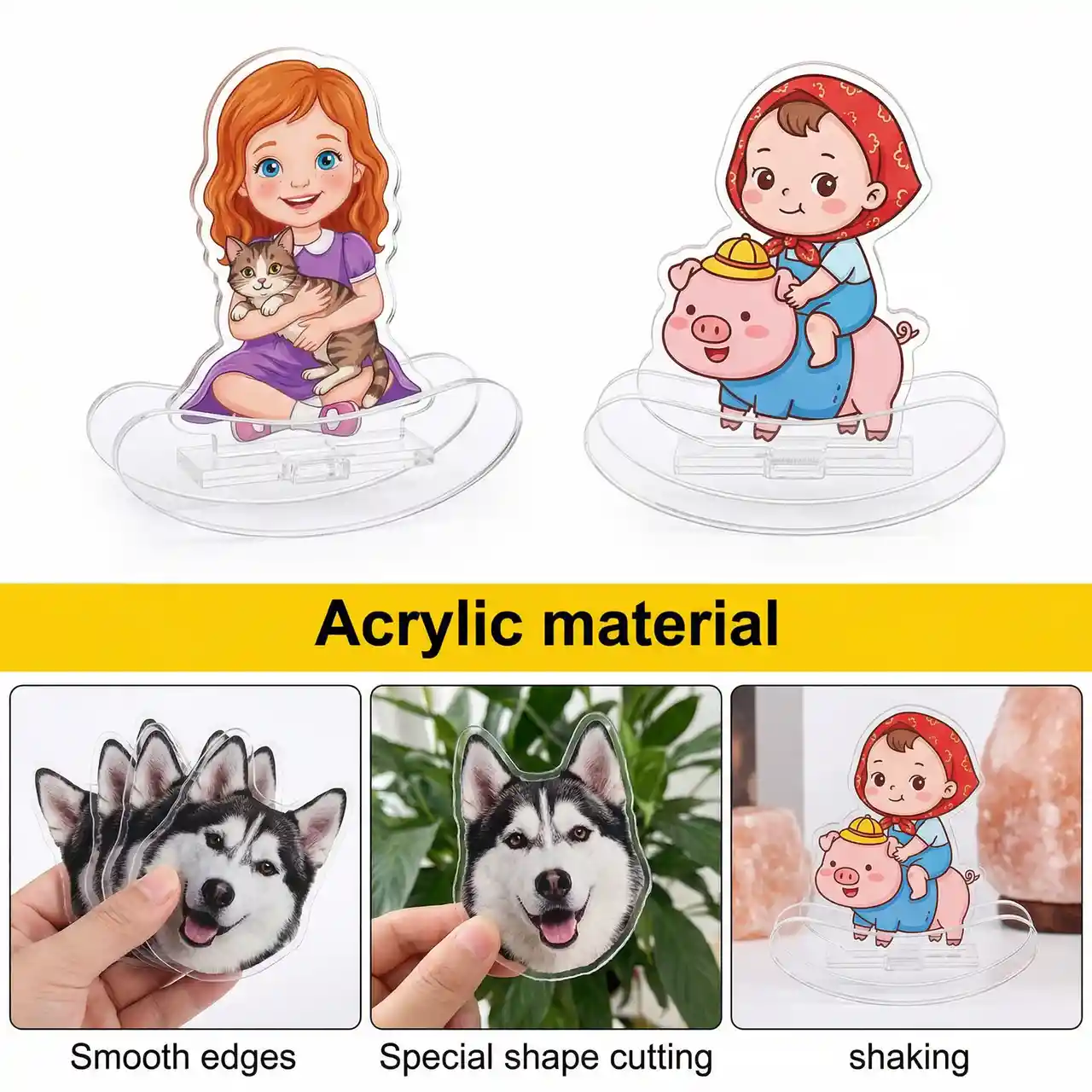 Create Custom Acrylic Shaker Charm Mockups with AI