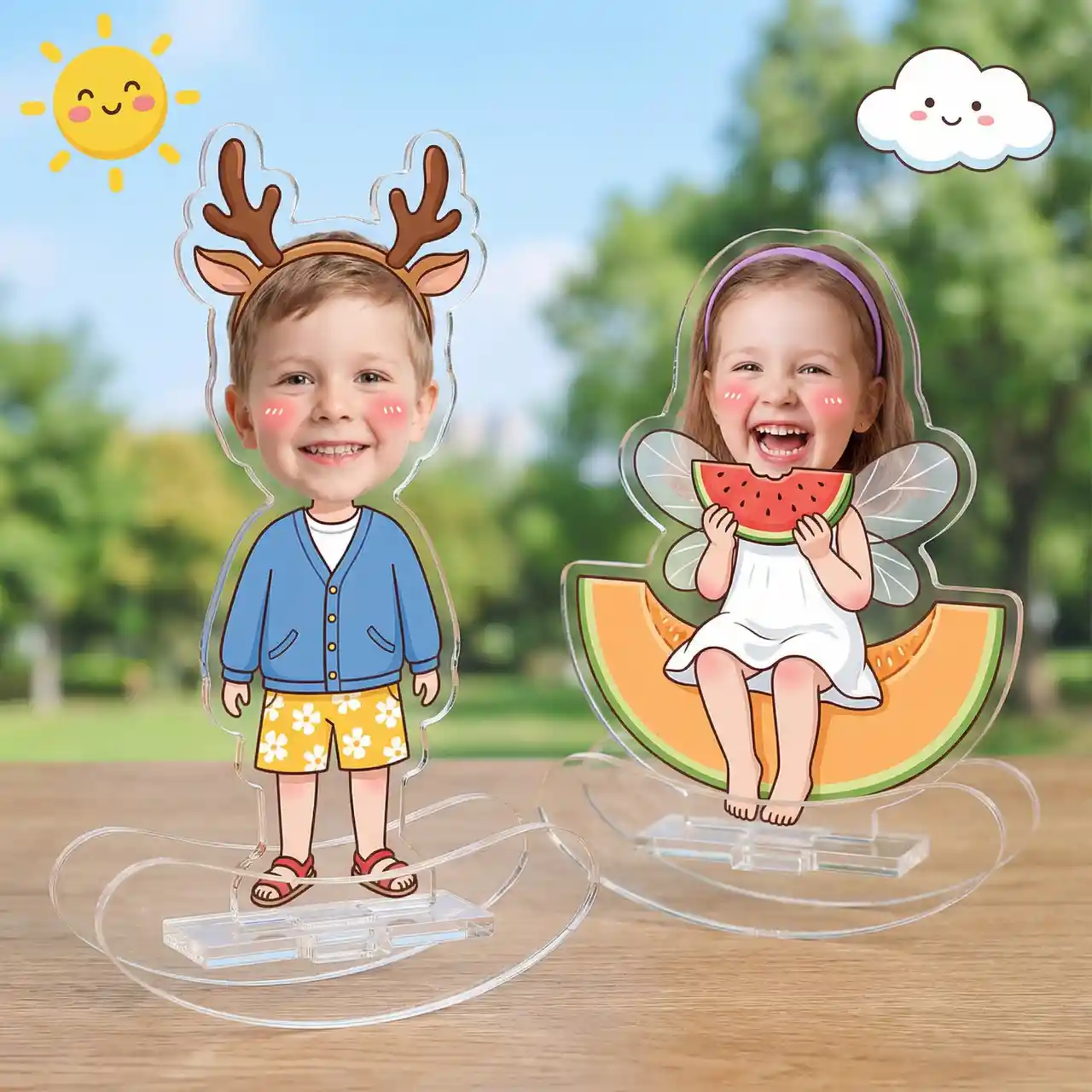 Create Custom Acrylic Shaker Charm Mockups with AI