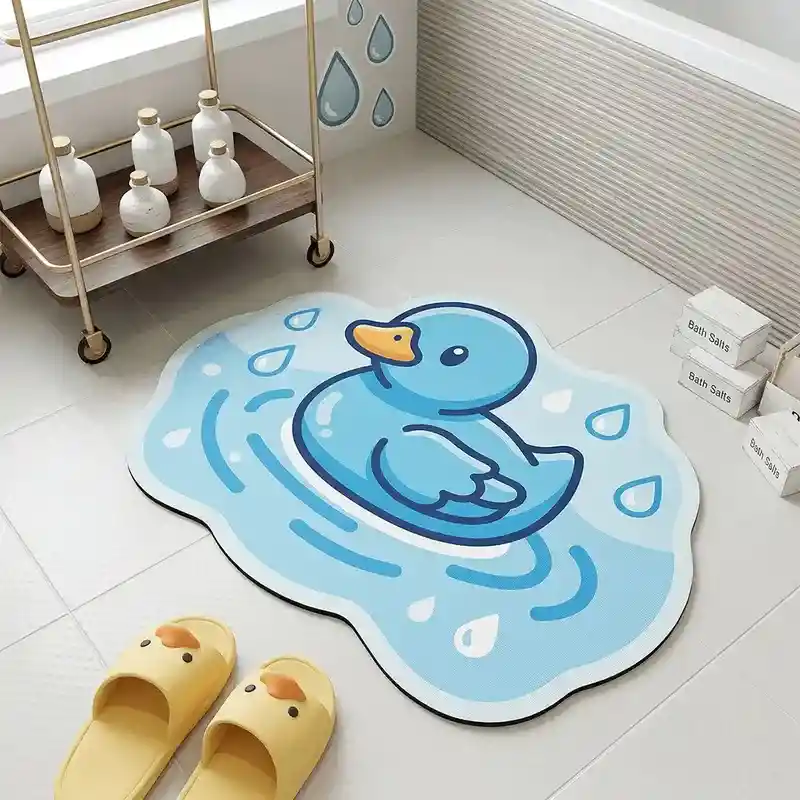 Create Custom Shaped Diatomite Bath Mat Mockups with AI