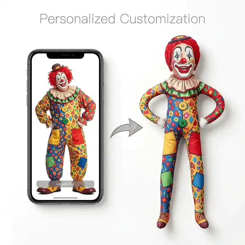 Create Custom Poseable Plush Doll Mockups with AI