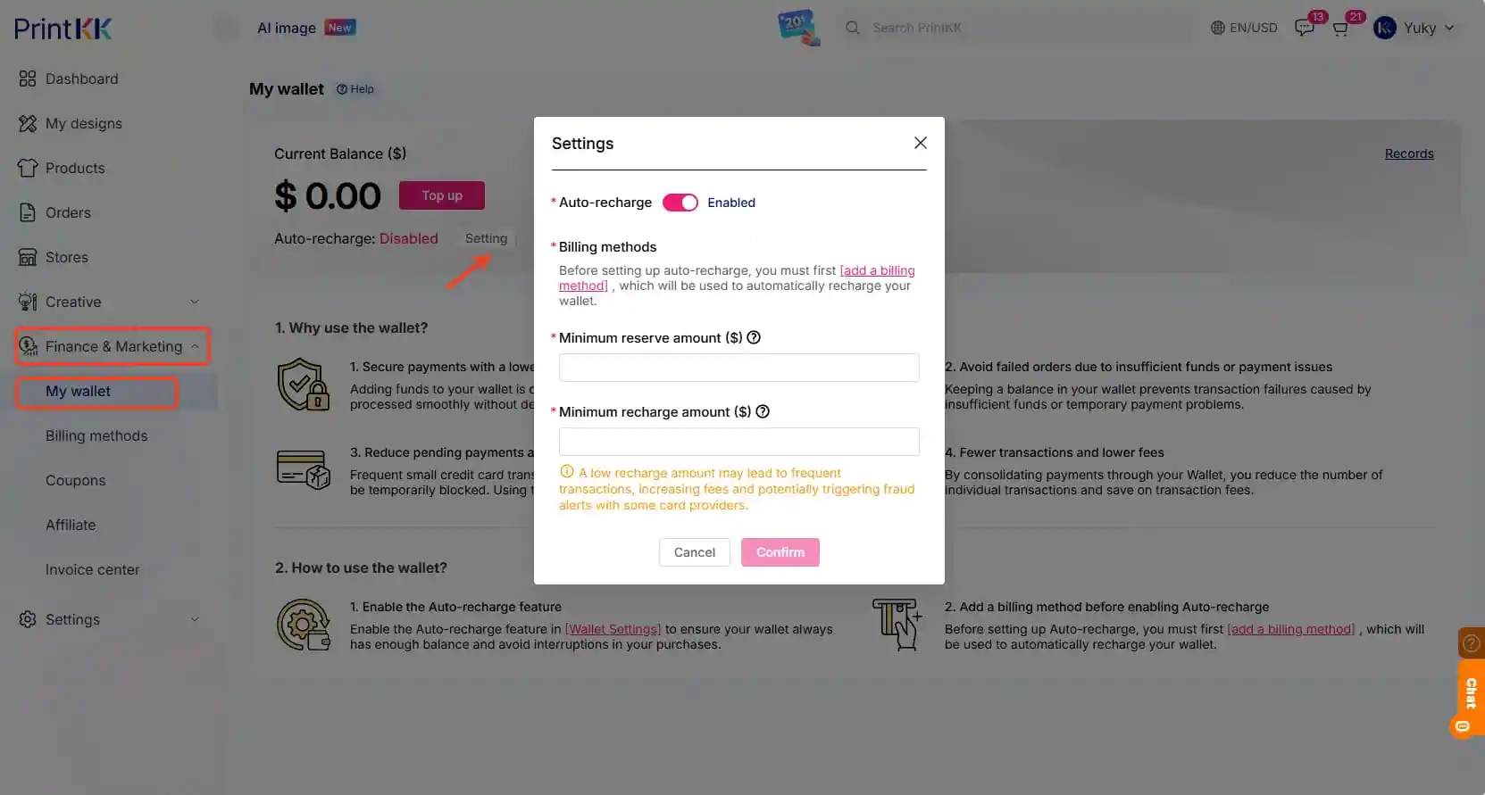 Order Payment Process Notice(automatic payment)