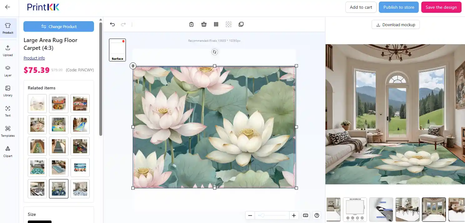 Breathe Life into Your Living Room: Print on Demand Rugs