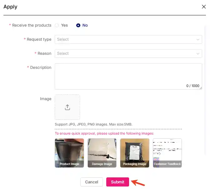 How to submit after-sales requests, cancel or modify order?