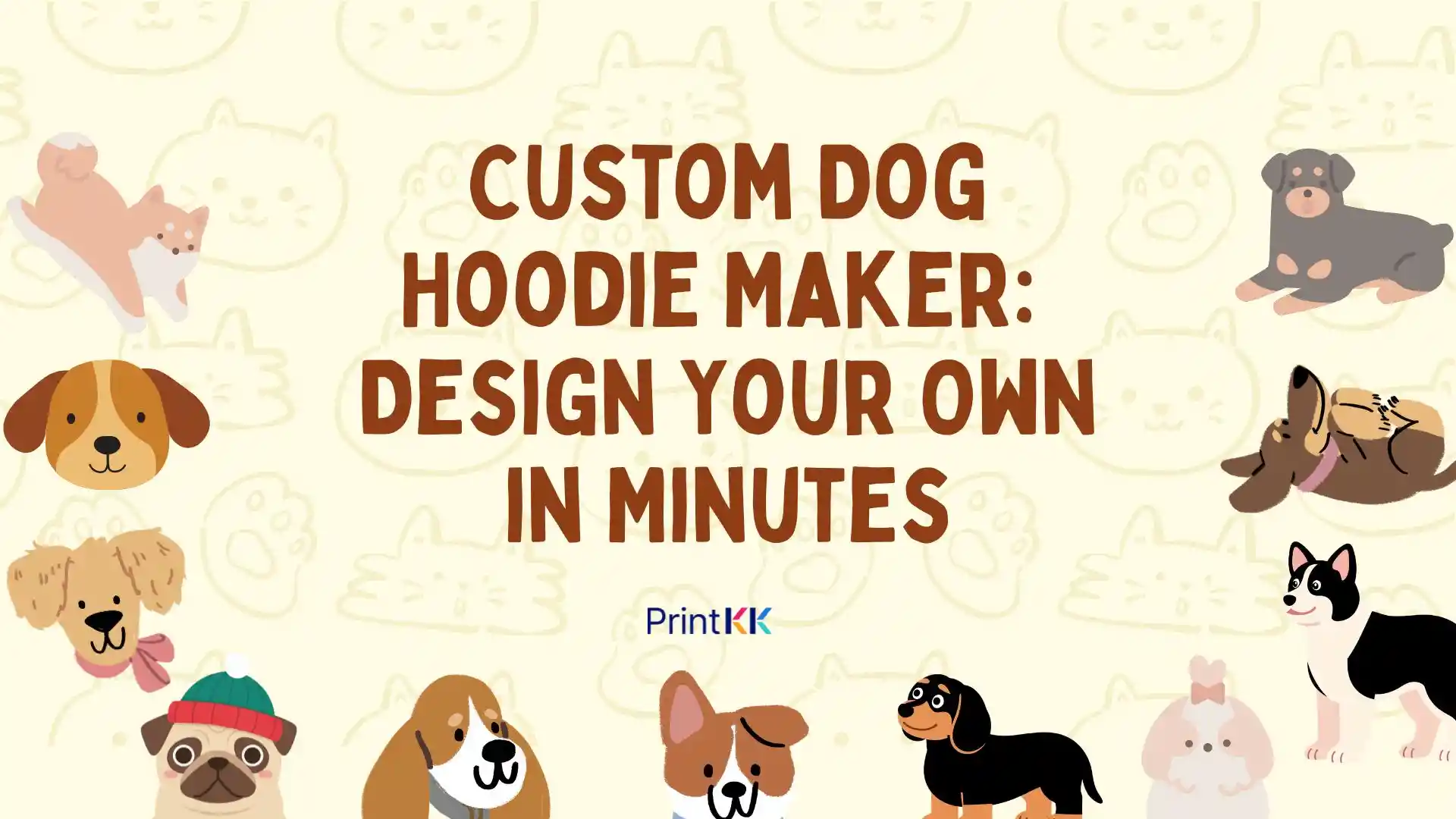 カスタム犬用パーカー作成：数分で自分だけのデザインを作成