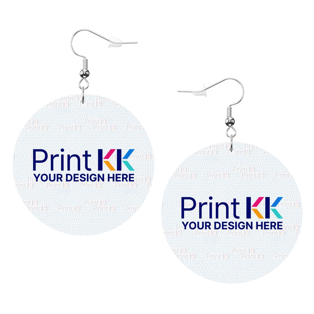 レザーラウンドピアス