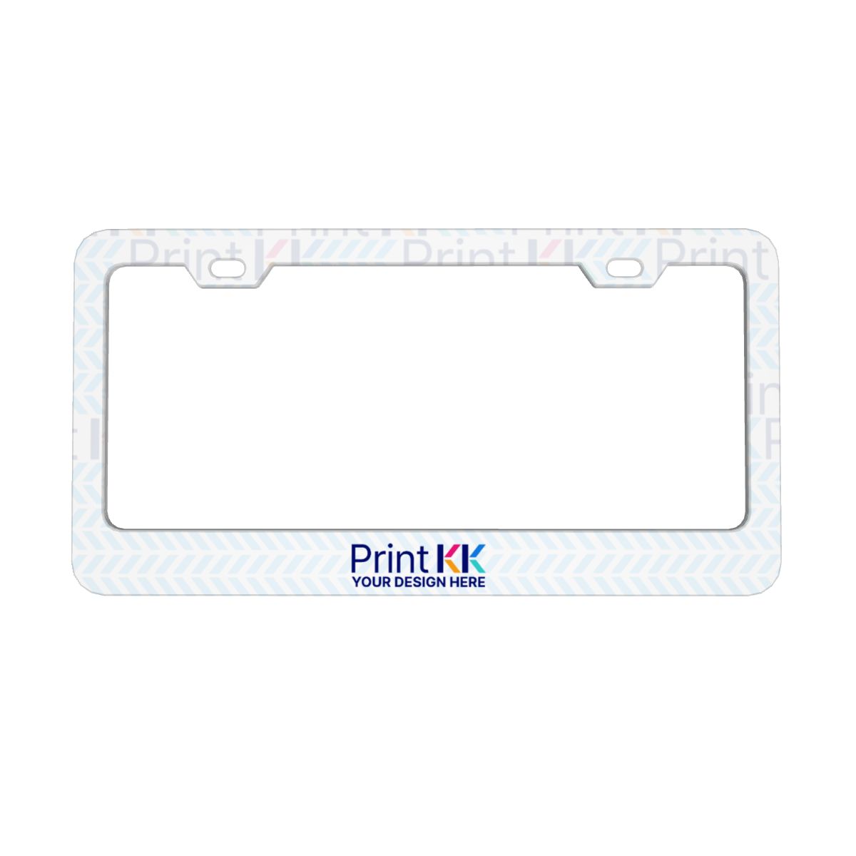 2-Hole Oval License Plate Frames 2 pcs