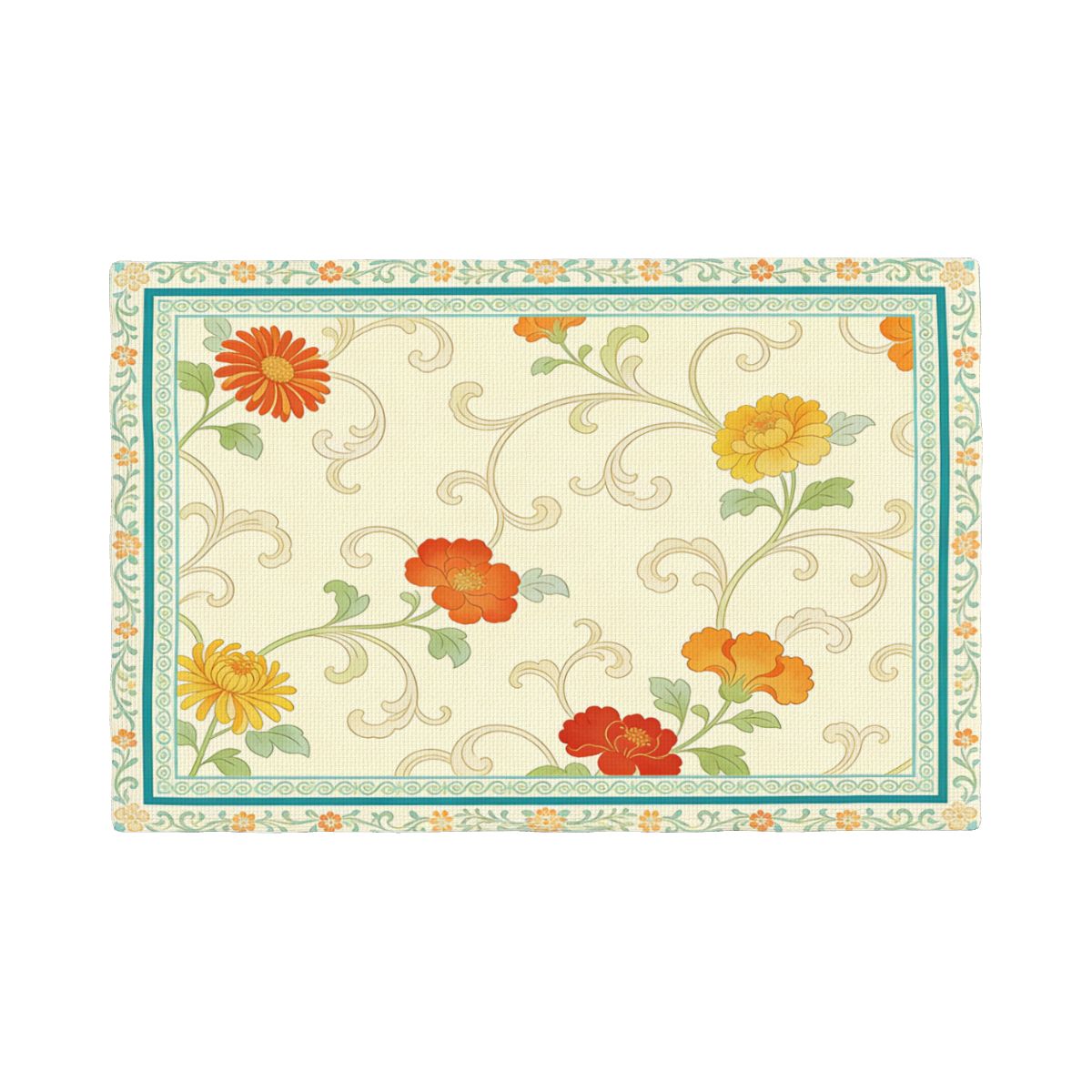 Sets de table en lin imitation double couche