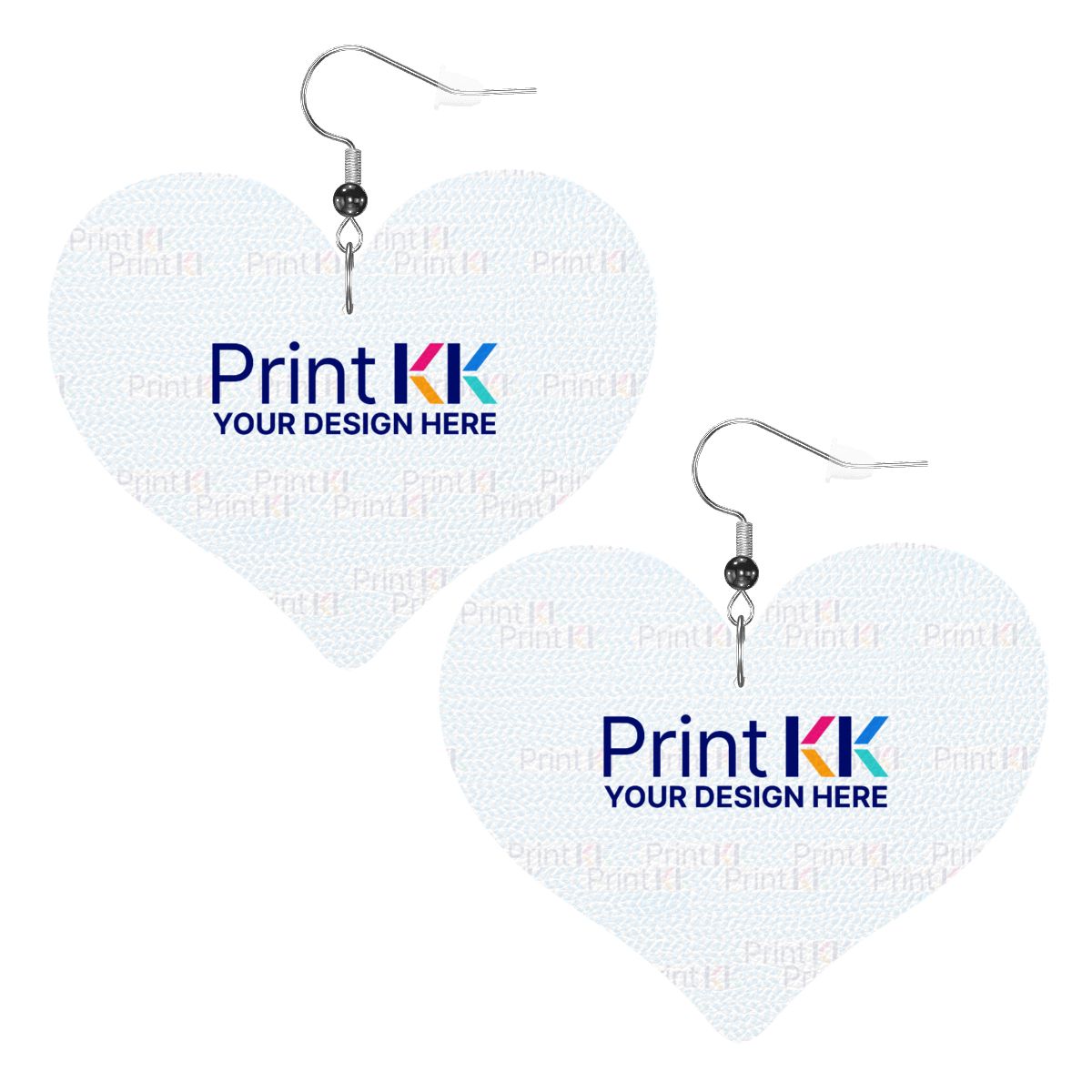 Boucles d'oreilles en cuir en forme de cœur