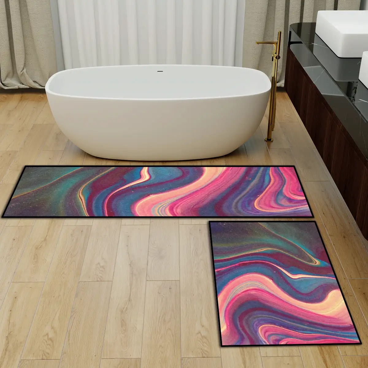 Custom Kitchen Rugs and Runners Set PrintOnDemand Home Products