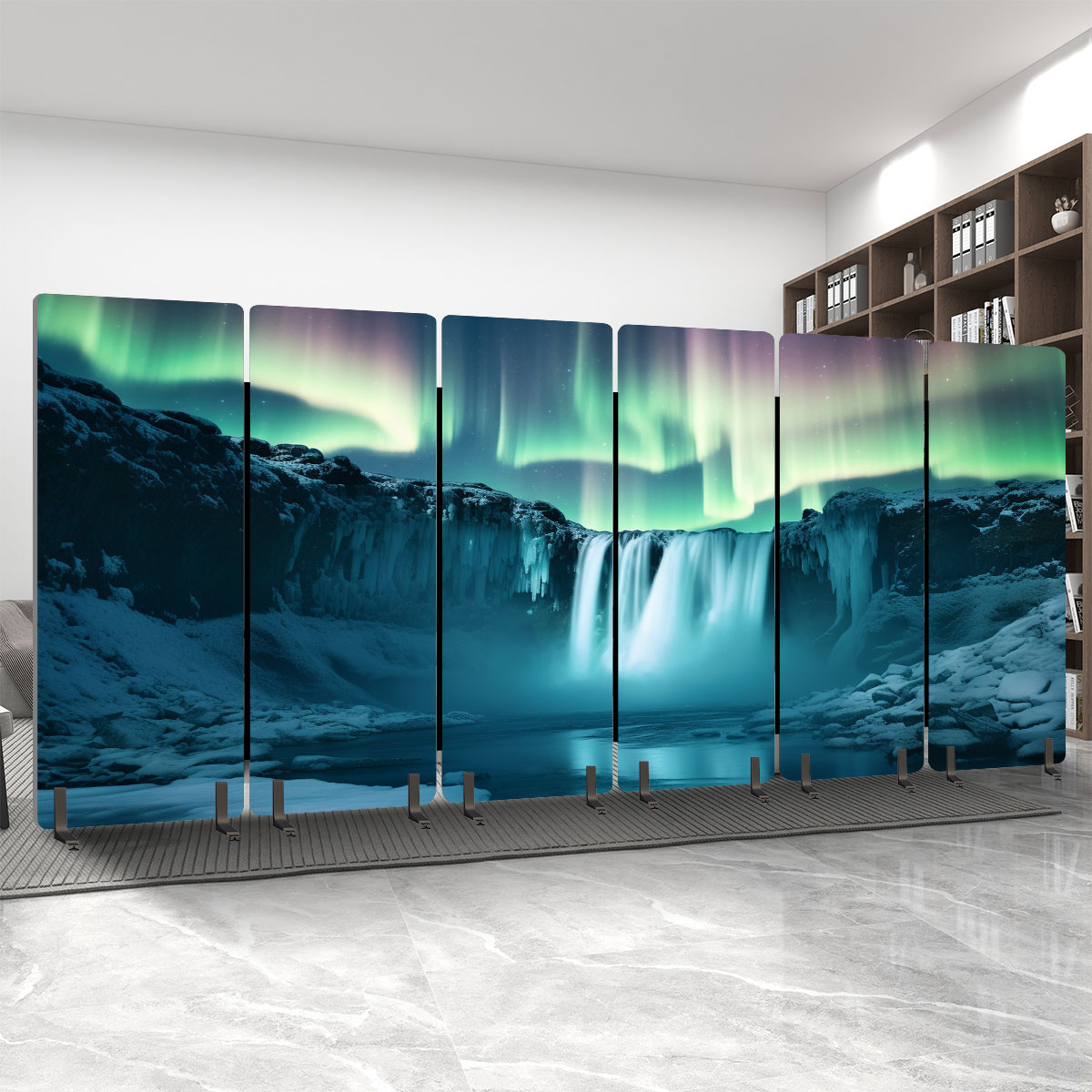 Custom Printed on Demand Sound Absorbing Room Divider 6 Panels Room