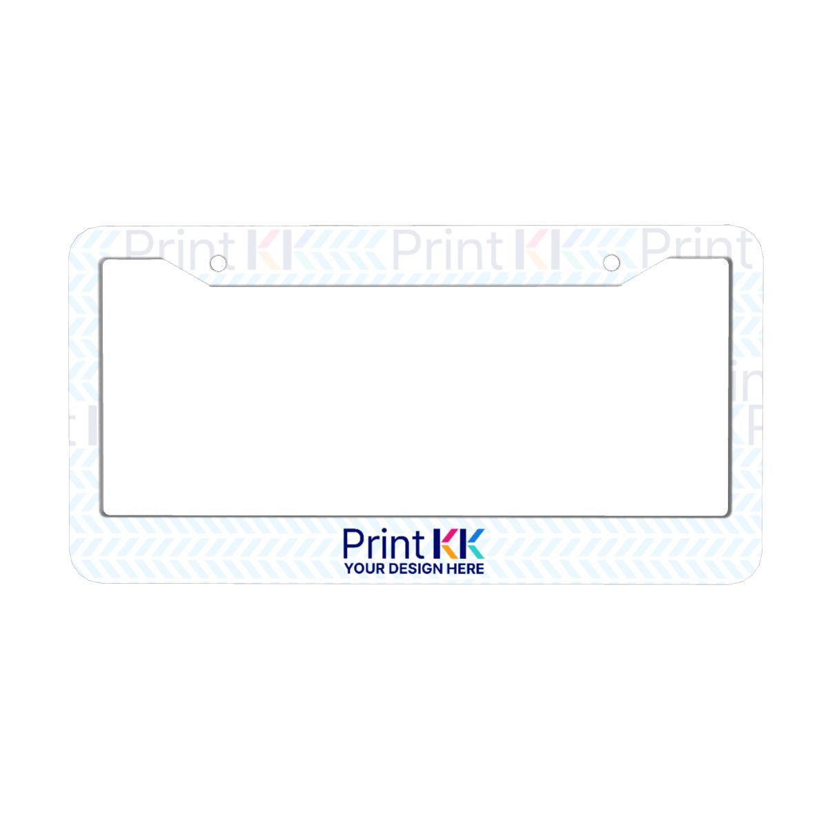 2-Hole Round License Plate Frames 2 pcs