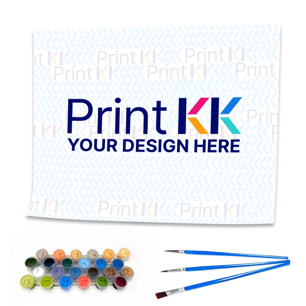 Kit de peinture par numéros sans cadre pour adultes (horizontal)