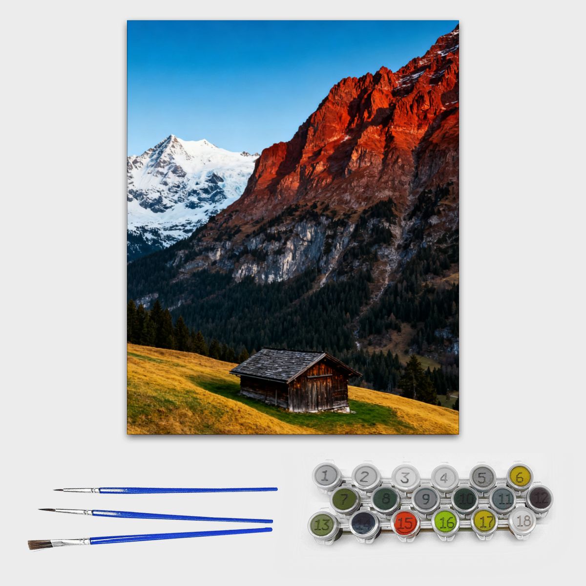 Frameless Paint by Numbers Kit for Adults (Vertical)