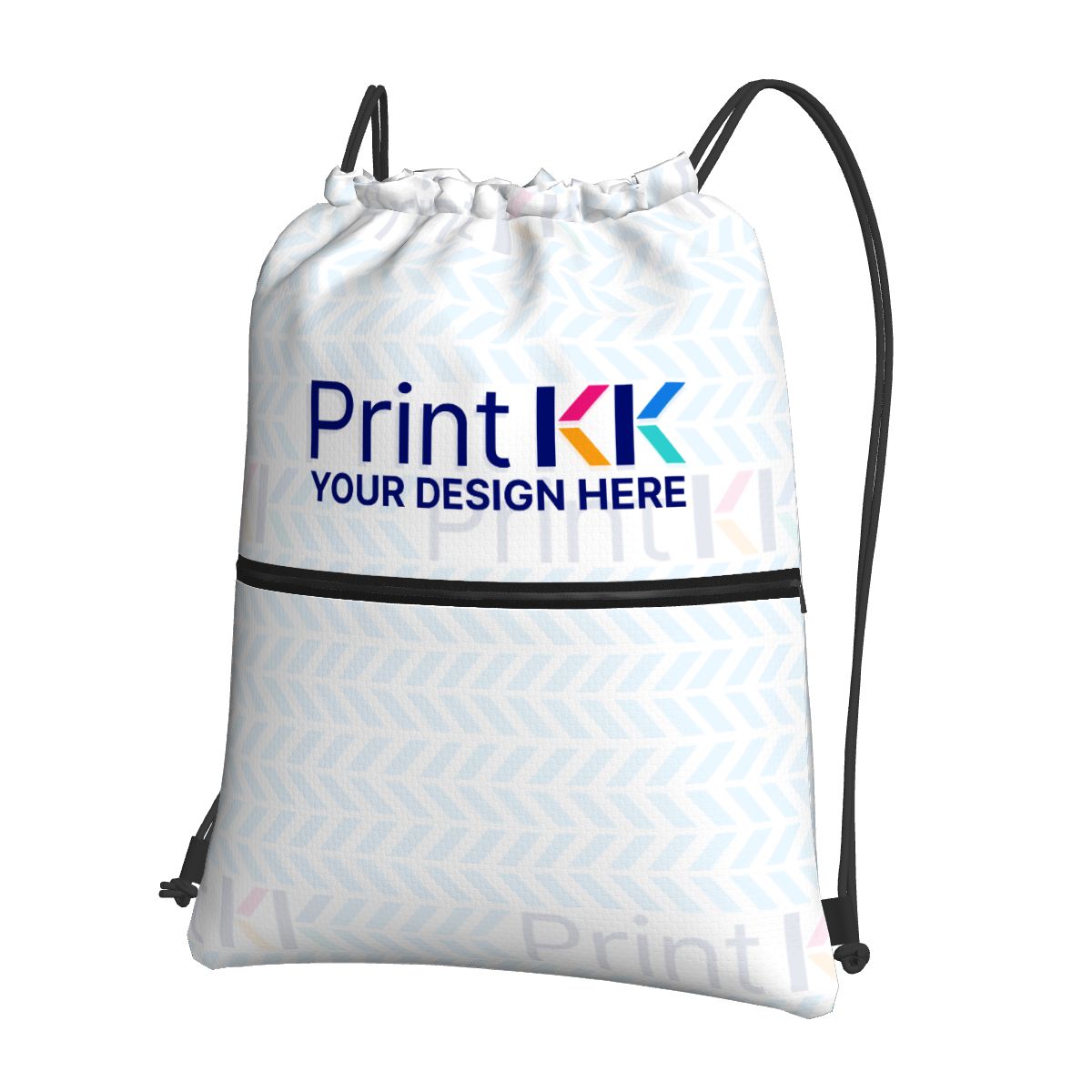 Zipper Drawstring Backpack