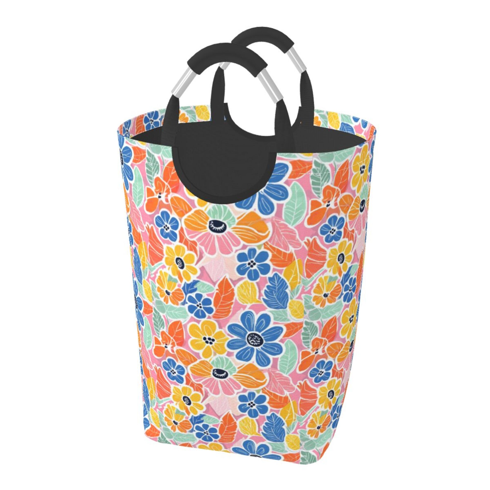 Square Laundry Basket with Padded Handles