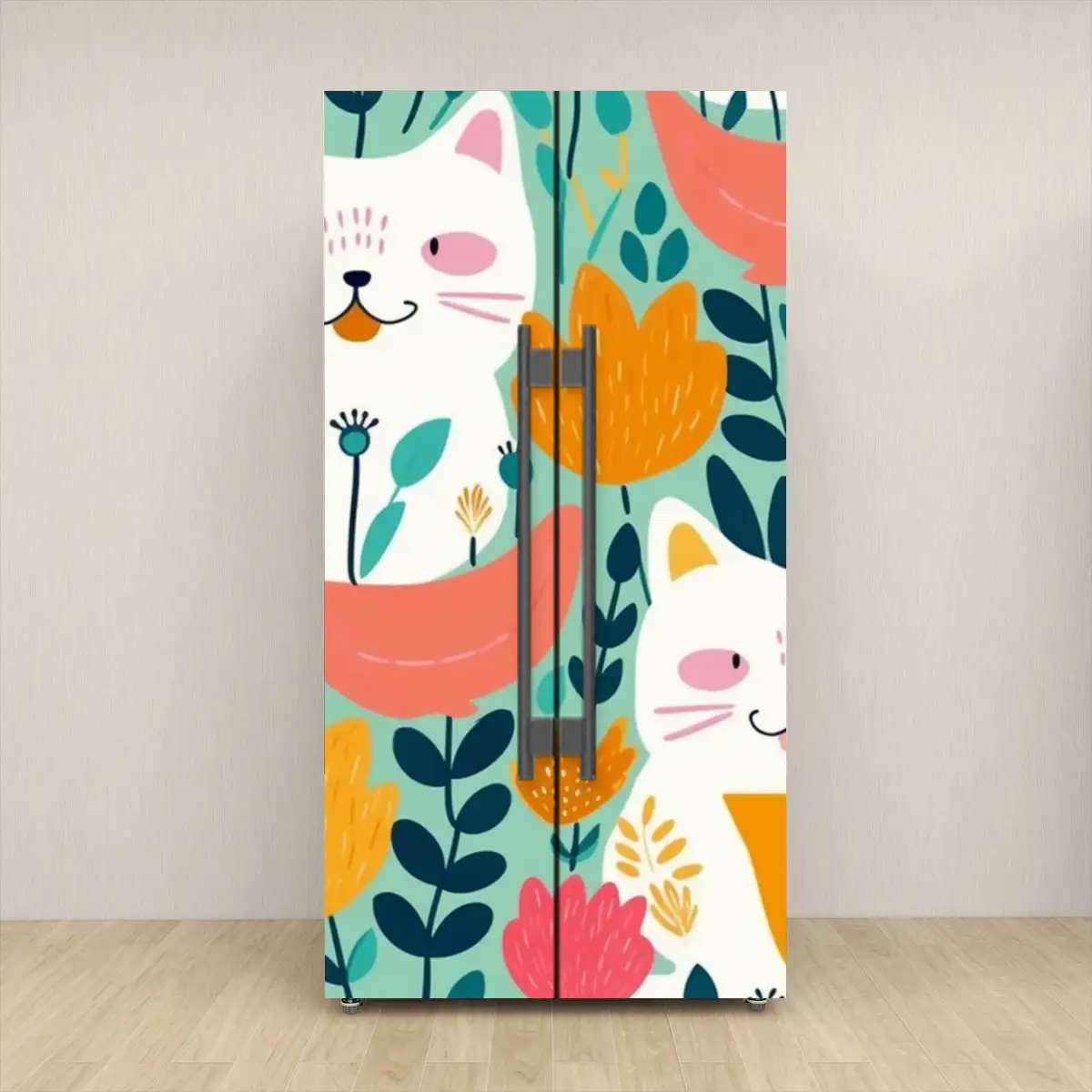 Print On Demand Removable Fridge Cover Peel & Stick with Automated