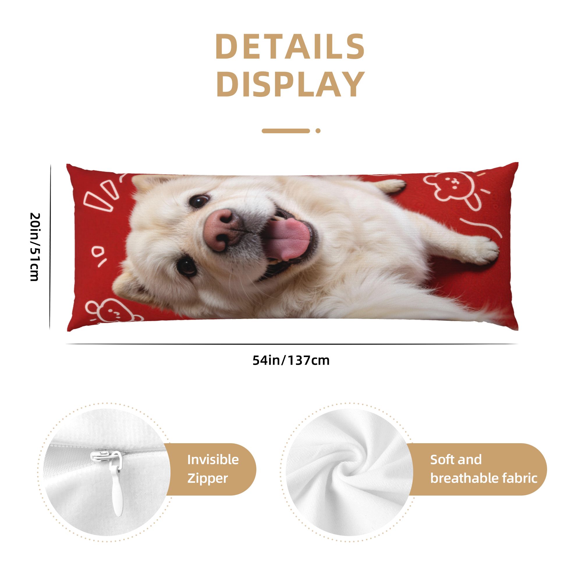 Housse de coussin de corps 20