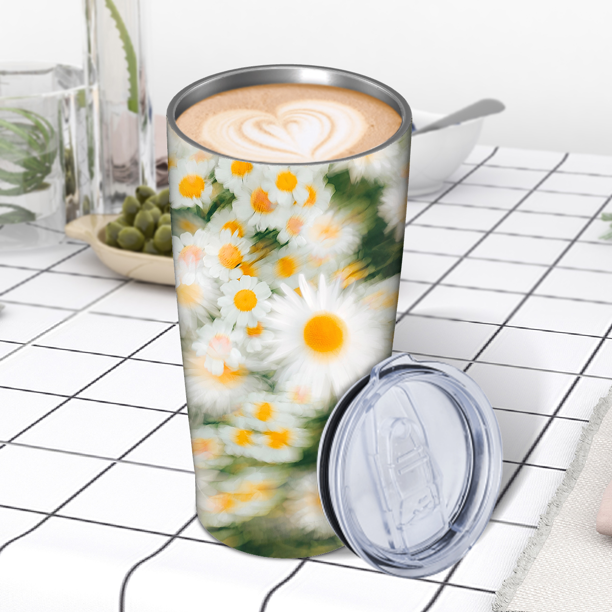 Stainless Steel Insulated Tumblers with Lid & Straw