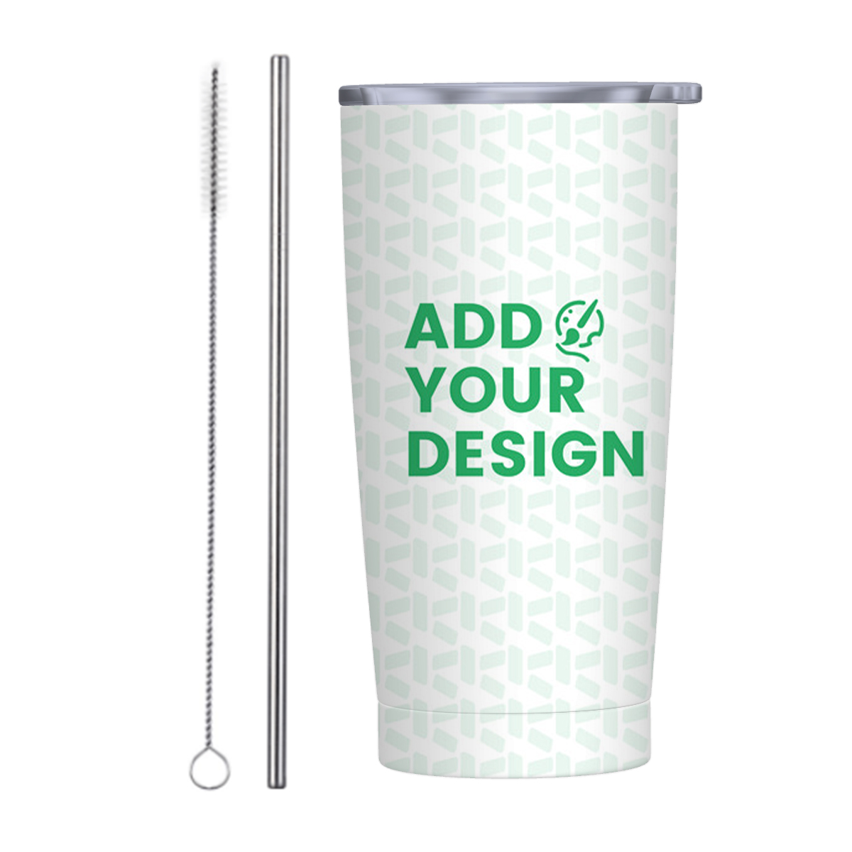 Stainless Steel Insulated Tumblers with Lid & Straw