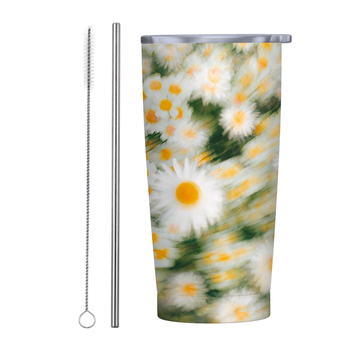 Stainless Steel Insulated Tumblers with Lid & Straw