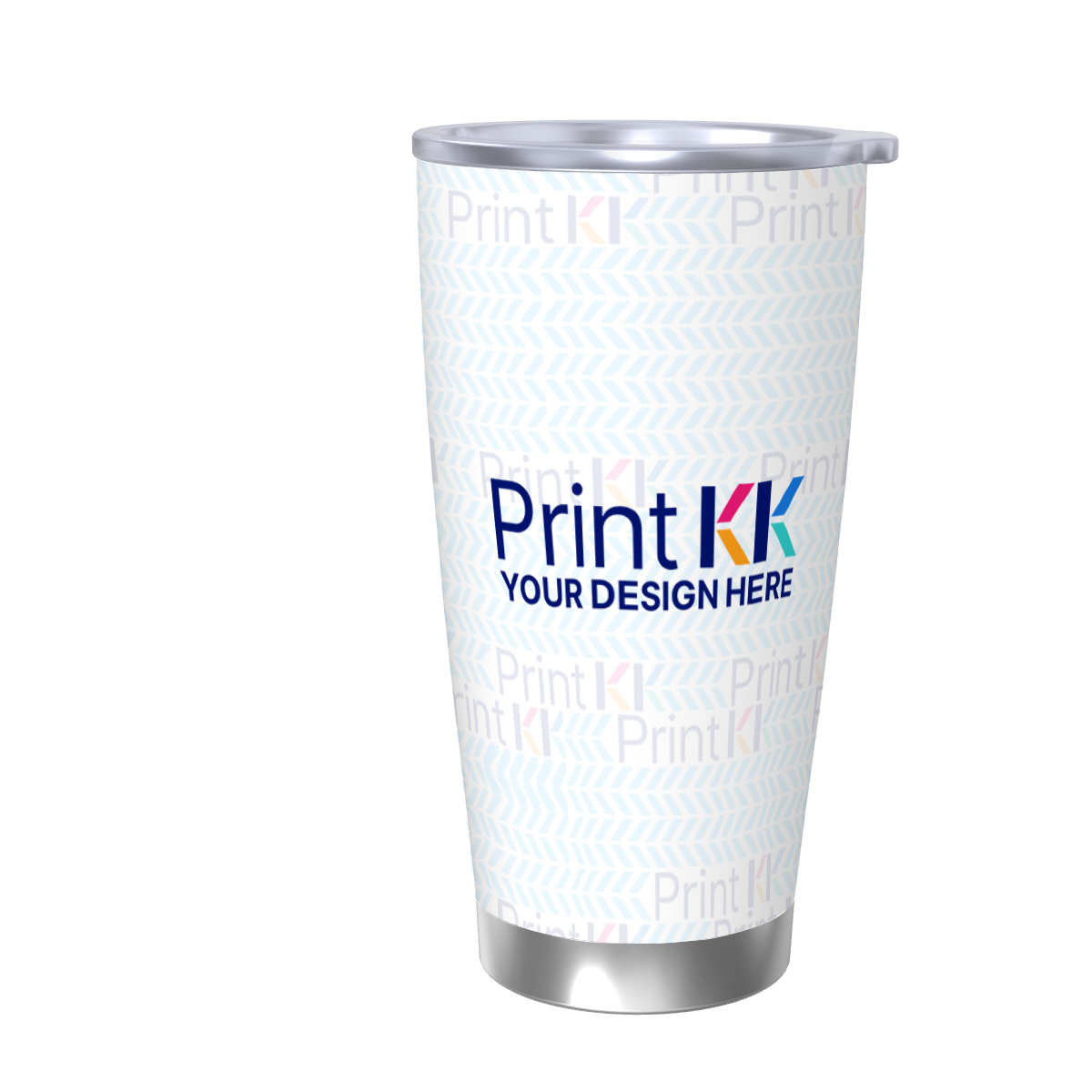 Tazza da viaggio per caffè con bordo singolo argento (20oz)