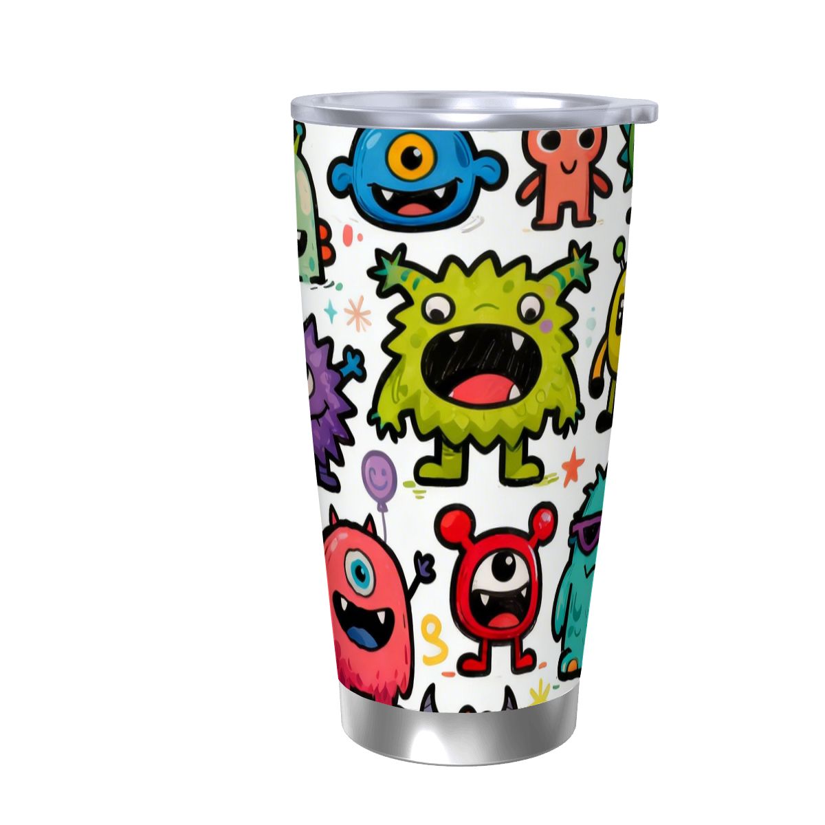 Tazza da viaggio per caffè con bordo singolo argento (20oz)